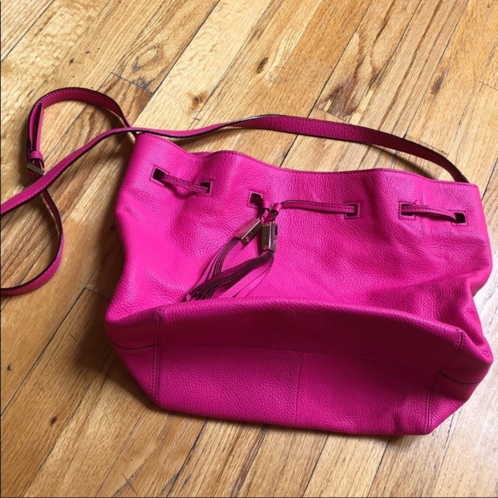 Hot pink Kate Spade bucket bag